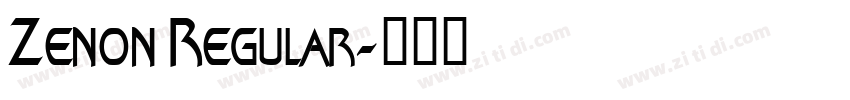 Zenon Regular字体转换